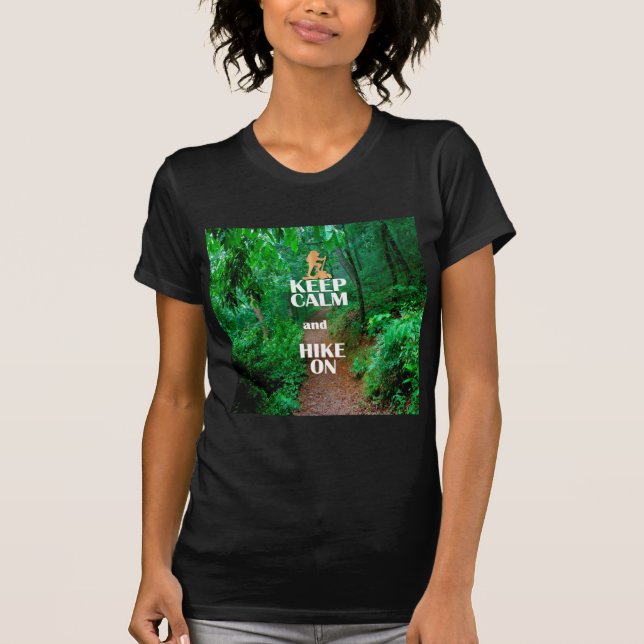 T-shirt Gardez le calme et la marche (Devant)
