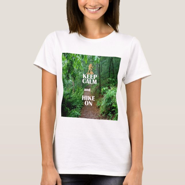 T-shirt Gardez le calme et la marche (Devant)