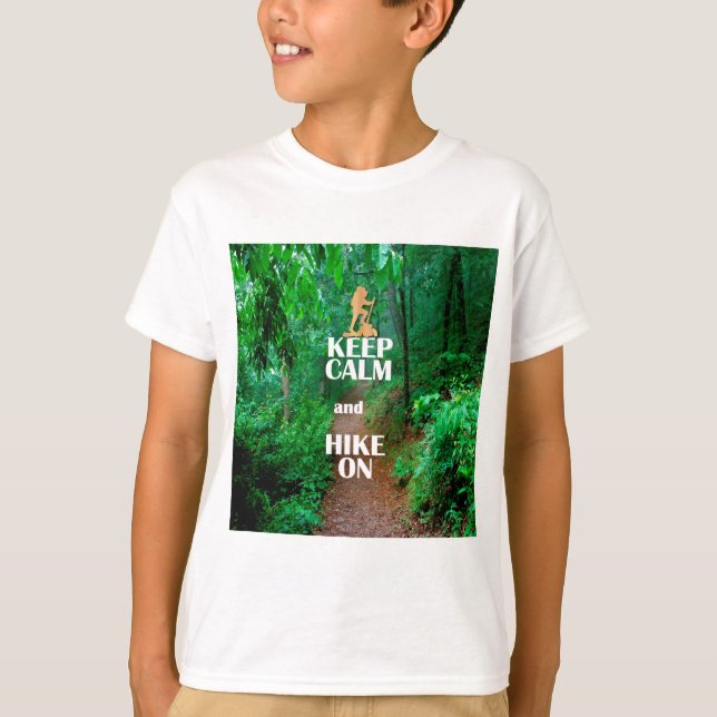 T-shirt Gardez le calme et la marche (Devant)