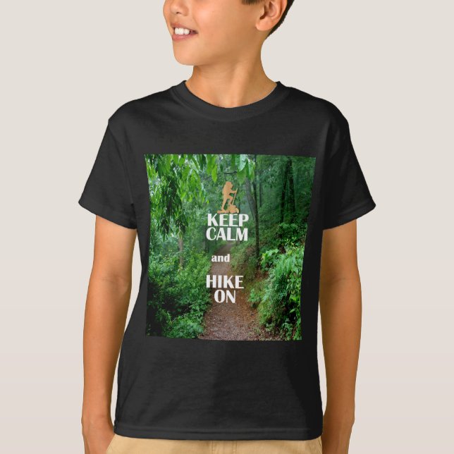 T-shirt Gardez le calme et la marche (Devant)