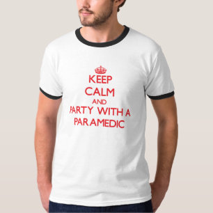 T-shirt Gardez le calme et la partie avec un infirmier
