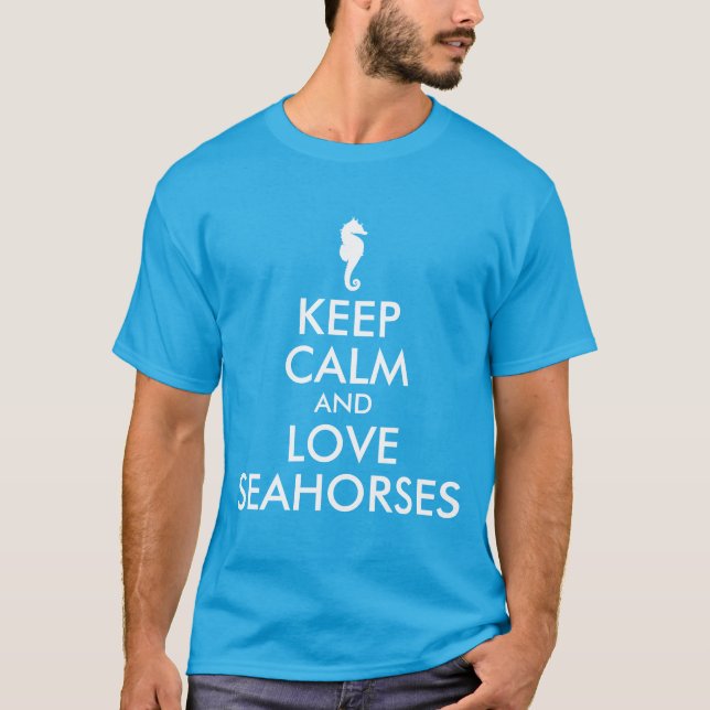 T-shirt Gardez le calme et l'amour Seahors (Devant)