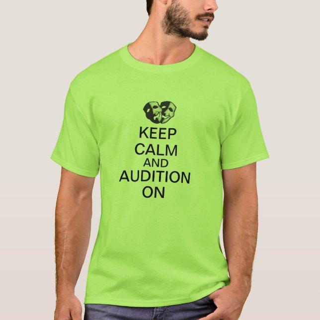 T-shirt Gardez le calme et l'audition dessus (Devant)
