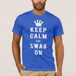 T-shirt Gardez le calme et le butin sur [les fils frais]
