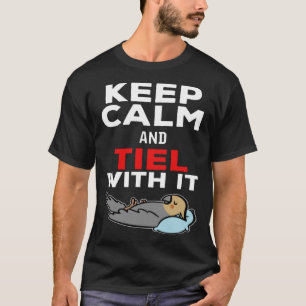 T-shirt Gardez le calme et le carreau avec elle Parrot Coc