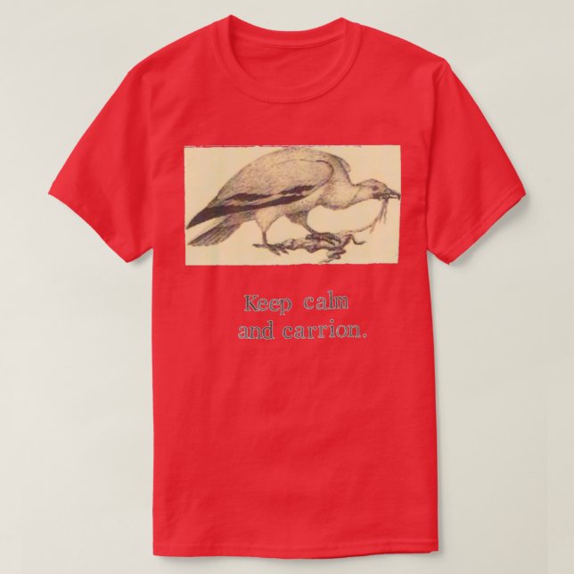 T-shirt Gardez Le Calme Et Le Carriage (Design devant)