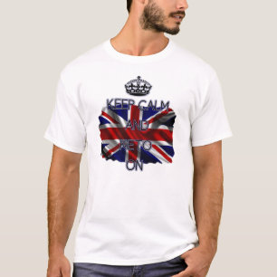 T-shirt Gardez le calme et le cétonique dessus, avec