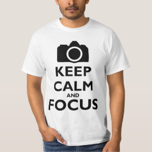 T-shirt Gardez le calme et le foyer - photographie