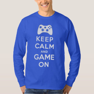 T-shirt Gardez le calme et le jeu dessus
