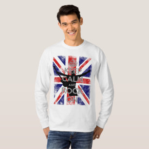T-shirt Gardez le calme et le rock sur Union Jack
