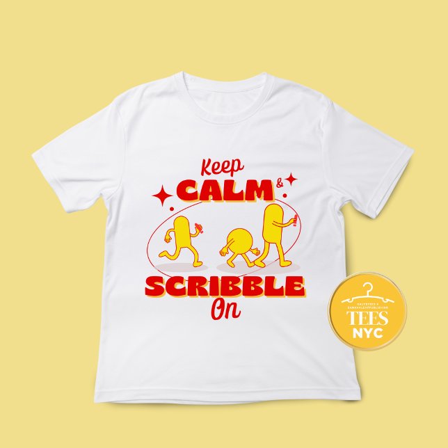 T-shirt Gardez Le Calme Et Le Scribble Sur L'Auteur T-shir (Créateur téléchargé)
