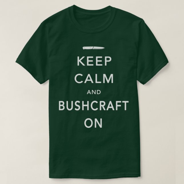 T-shirt Gardez le calme et l'embarcation (Design devant)