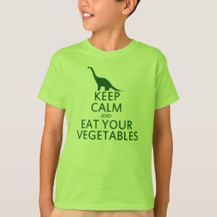 T-shirt Gardez le calme et mangez vos légumes