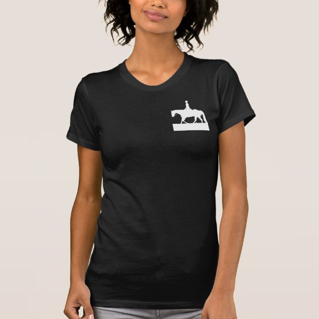 T-shirt Gardez le calme et montez dessus (Devant)