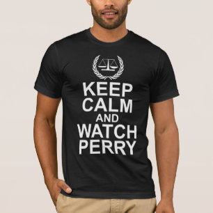 T-shirt Gardez le calme et observez Perry Scales of Justic