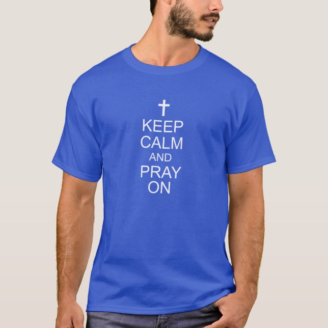 T-shirt Gardez le calme et PREACH sur votre chemise (Devant)