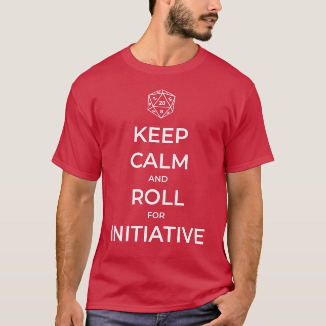 T-shirt Gardez le calme et rouler pour l'initiative T-shir (Devant)