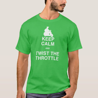 T-shirt Gardez le calme et tordez la commande de puissance