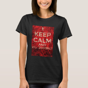 T-shirt GARDEZ LE CALME ET TUEZ LES ZOMBIES par AlyZen Moo