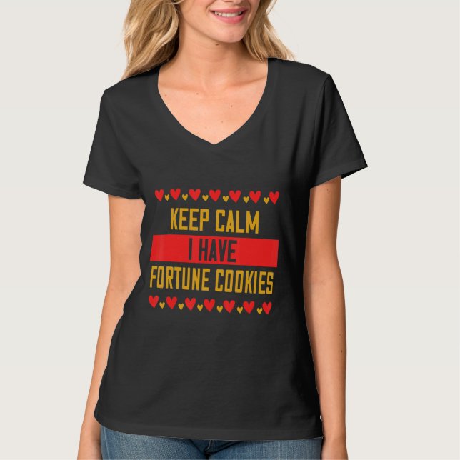 T-shirt Gardez Le Calme J'Ai Des Cookies Foodie Dire Sarca (Devant)
