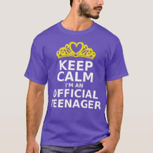 T-shirt Gardez le calme Je suis une nager officielle 13e a