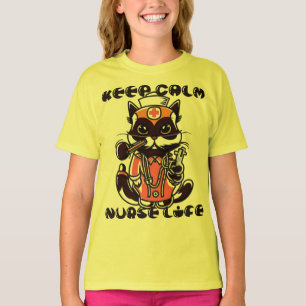T-shirt Gardez le calme - Nurse Life Chat