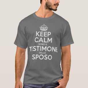 T-shirt Gardez le calme témoin du cadeau GroomStag Party
