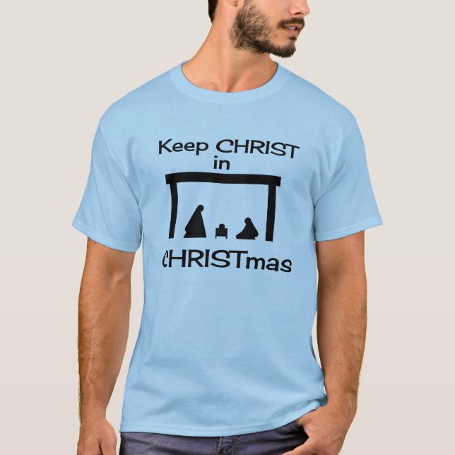 T-shirt Gardez le CHRIST dans les chemises et vêtements de (Devant)