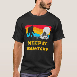 T-shirt Gardez-Le Crochet Bigfoot Rock Et Roll Sasquatch S