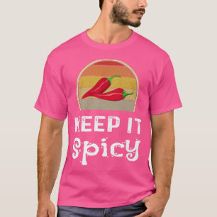 T-shirt Gardez-le épicé Chili Cuire de Funny Retro Cuisine