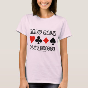 T-shirt Gardez le pont calme de jeu (quatre costumes de