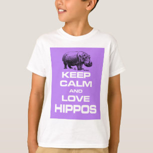 T-shirt Gardez le pourpre de calme et de conception de