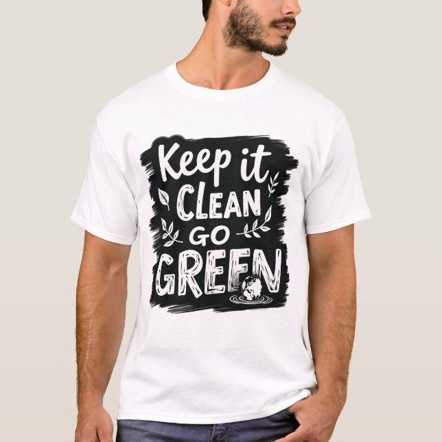 T-shirt Gardez-Le Propre, Devenez écolo (Devant)