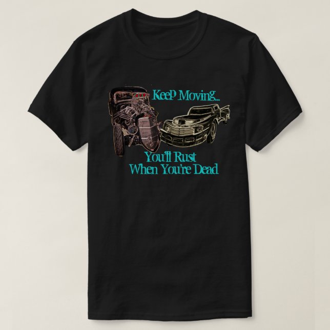 T-shirt Gardez le rat mobile Rod que vous vous rouillerez (Design devant)