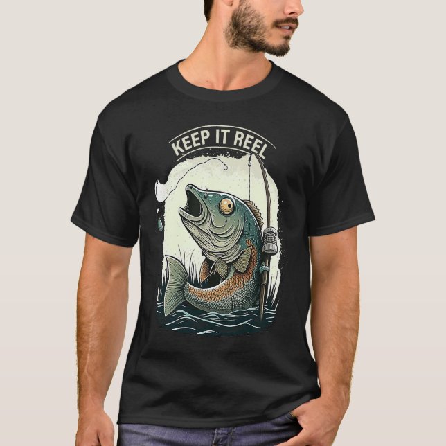T-shirt Gardez-le Reel  Pêche  1 (Devant)