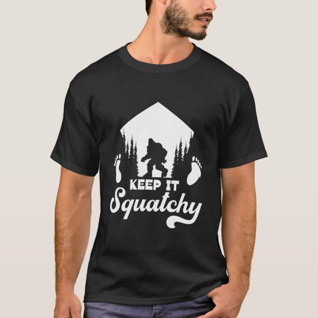 T-shirt Gardez-Le Sasquatch Bigfoot Yeti (Devant)