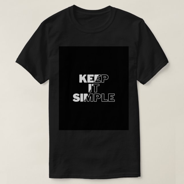 T-shirt Gardez-le simple (Design devant)