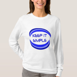 T-shirt Gardez-le simple Citation de Slogan Récupération e