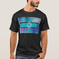 Gardez-le simple : Cyan Heart & Clarity Art Motif