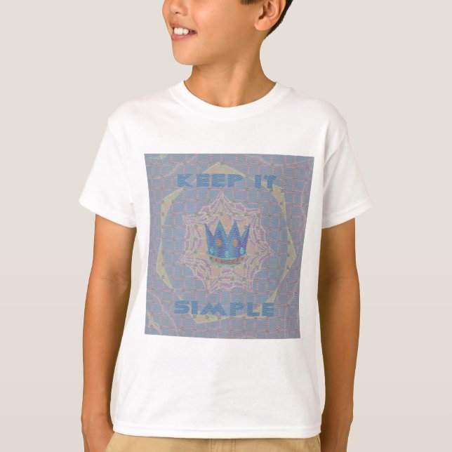 T-shirt Gardez-le simple : Pastel Royal Clarity Motif Art (Devant)