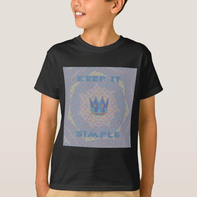 T-shirt Gardez-le simple : Pastel Royal Clarity Motif Art (Devant)