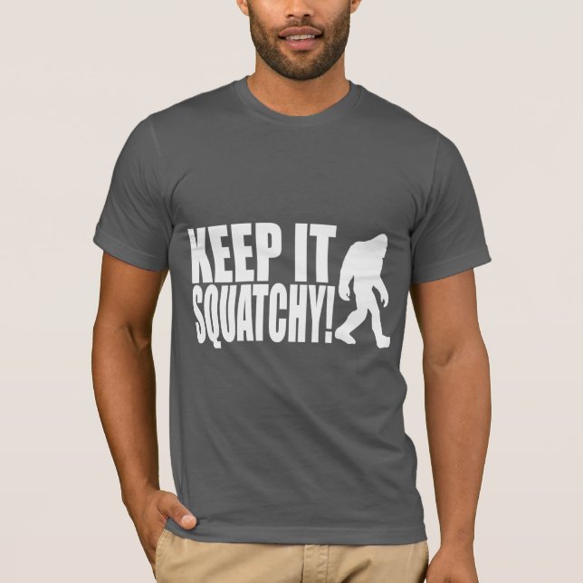 T-SHIRT GARDEZ-LE SQUATCHY ! TROUVANT BIGFOOT - BOBO (Devant)