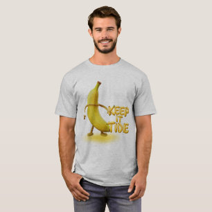 T-shirt Gardez-le Tide – Typographie drôle de banane Minim