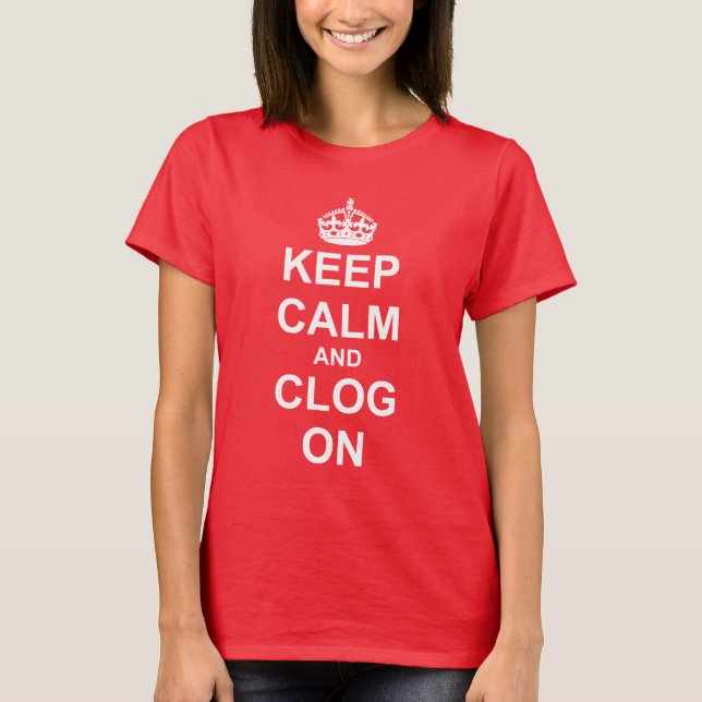 T-shirt Gardez l'entrave calme dessus pour des danseurs (Devant)