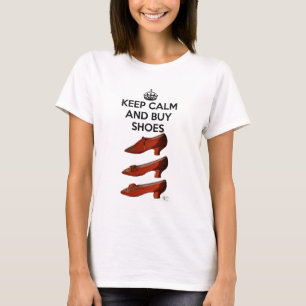 T-shirt Gardez les chaussures calmes d'achat