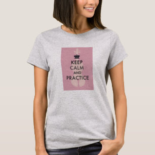 T-shirt Gardez les Chemise-Filles du violon T de calme et