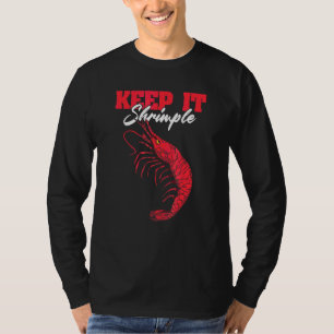 T-shirt Gardez Les Crevettes Simples Crustacés Crevettes F