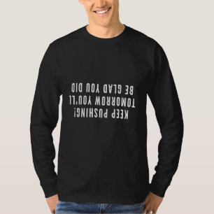T-shirt Gardez Les Vêtements De Sport Motivationnels
