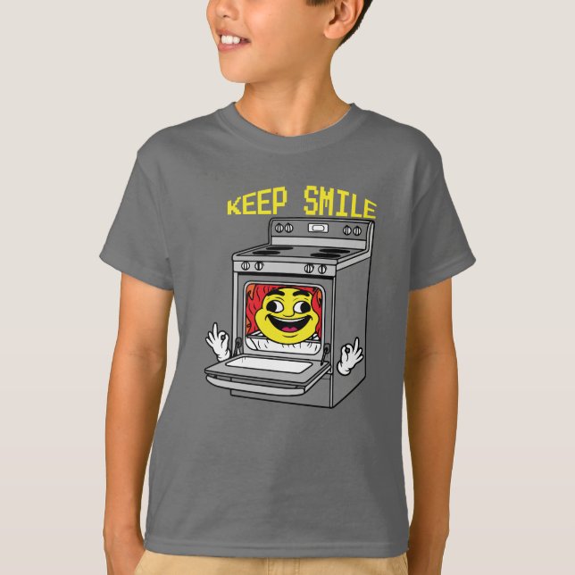 T-shirt Gardez Sourire Soleil dans Four (Devant)