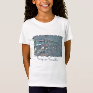 T-Shirt "Gardez sur le camion" Rainstorm et Big Rig Truck